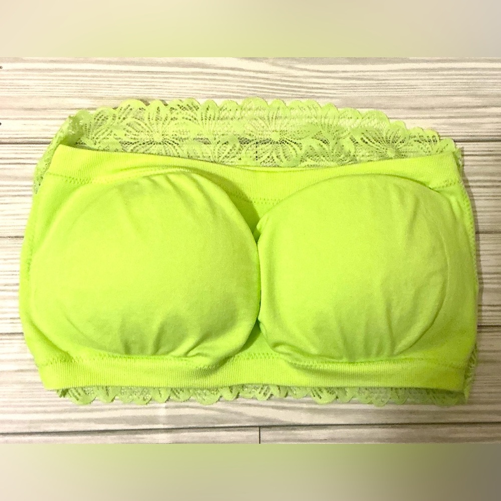 No Boundaries Neon Green Lace Bandeau